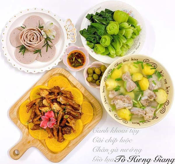 Mẹ đảm nhất nhì facebook khoe những mâm cơm đầy dinh dưỡng để chống dịch-4