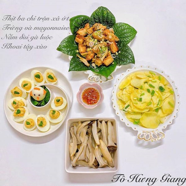 Mẹ đảm nhất nhì facebook khoe những mâm cơm đầy dinh dưỡng để chống dịch-15