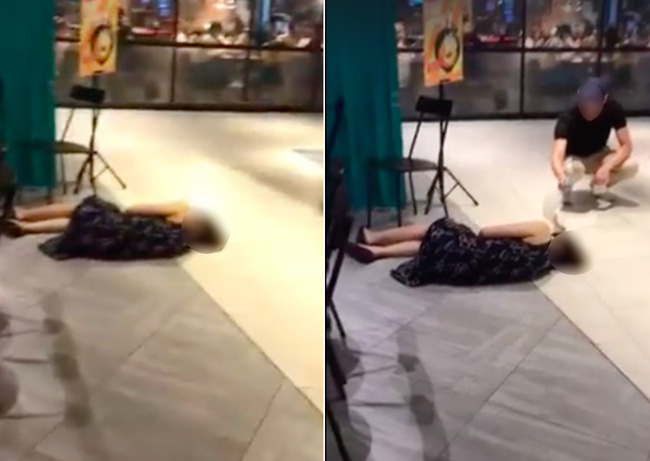 Đoạn clip người phụ nữ ngất xỉu ở trung tâm thương mại nhưng không ai đến giúp khiến dân mạng phẫn nộ và sự thật là gì?-1