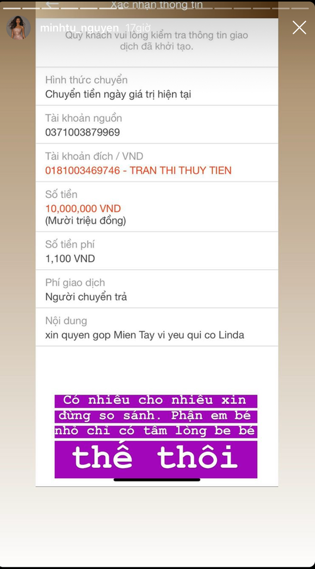 Bị chê trách keo kiệt, Minh Tú bức xúc lên tiếng giải thích lý do chỉ ủng hộ 10 triệu giúp đỡ miền Tây chống hạn mặn-2