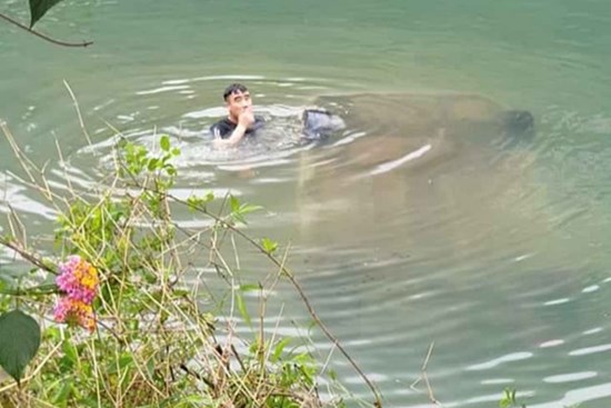 Ô tô lao xuống suối, nữ tài xế tử vong thương tâm