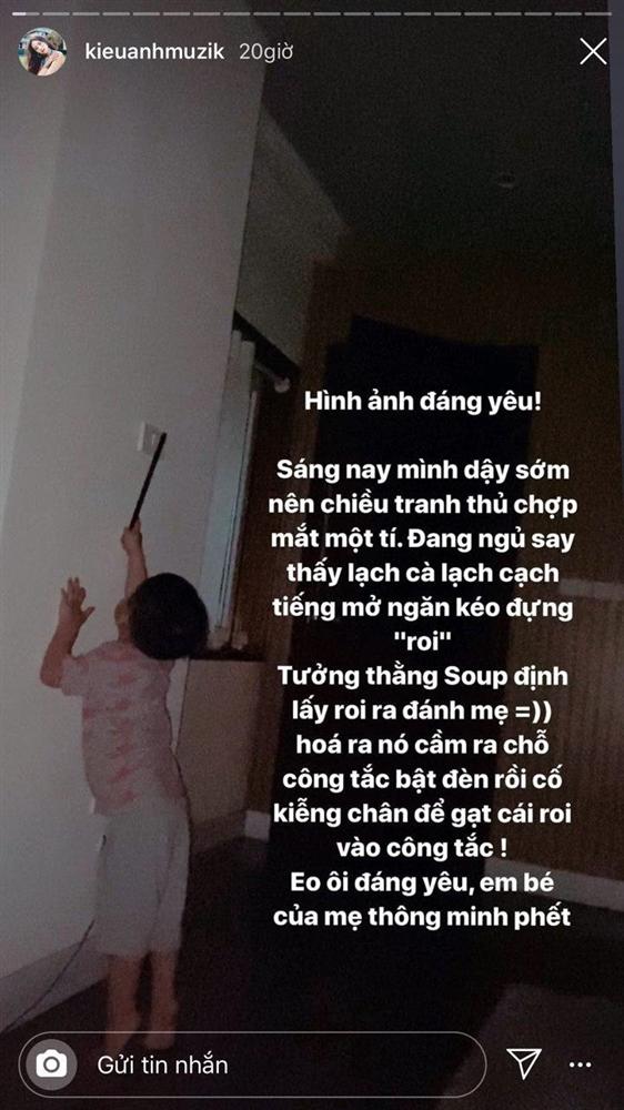 Ca nương Kiều Anh đang ngủ thì thấy con trai đi tìm roi, cô hết hồn tưởng bị đánh nhưng sự thật mới sửng sốt-2