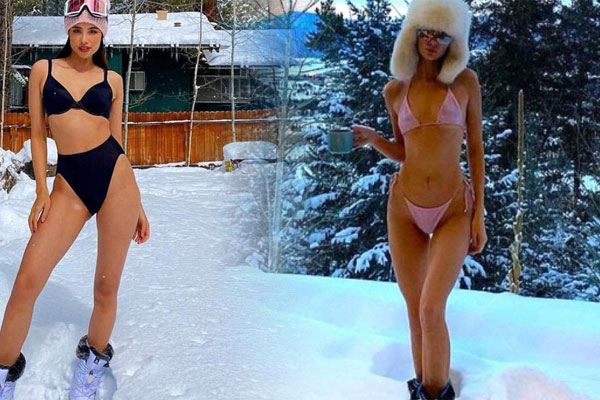 Phạm Hương khoe ảnh mẹ diện áo tắm khoe dáng giữa tuyết: 50 tuổi mà eo thon khó tin, khiến bao người phải ghen tị-5