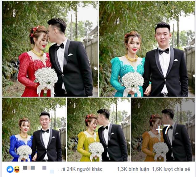 MXH xôn xao với bài đăng cô dâu 7 màu nhận về 24k like, chú rể tiết lộ sự thật bất ngờ đằng sau màn thay váy nhanh như chớp-2