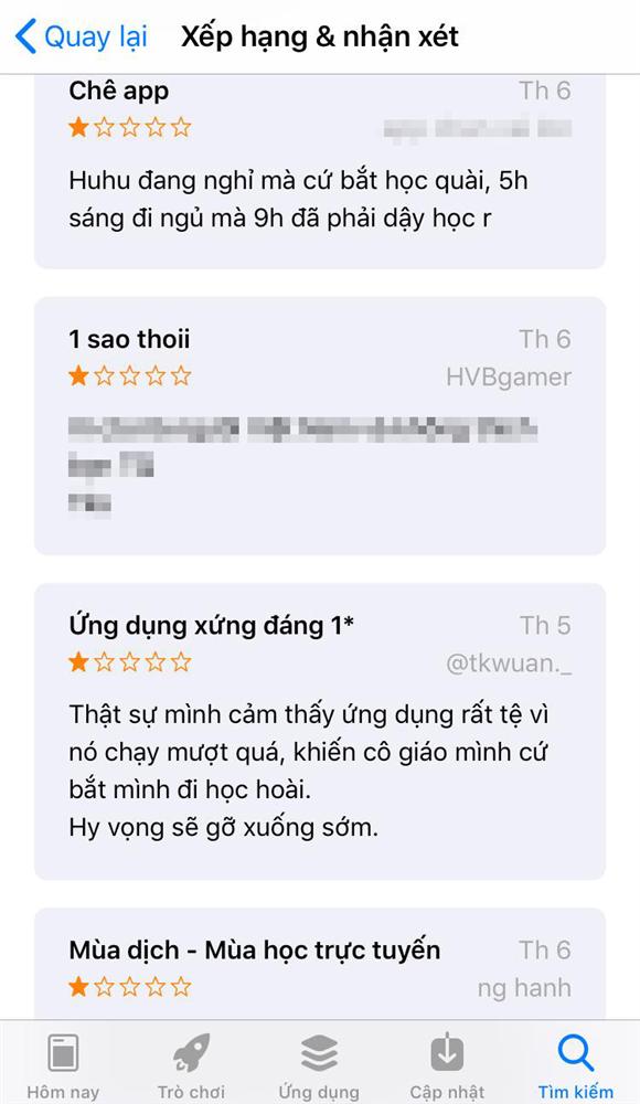 Không muốn học khi đang nghỉ dịch, học sinh kêu gọi nhau vote 1 sao để các App học online sập, người tạo ra App lên tiếng-3