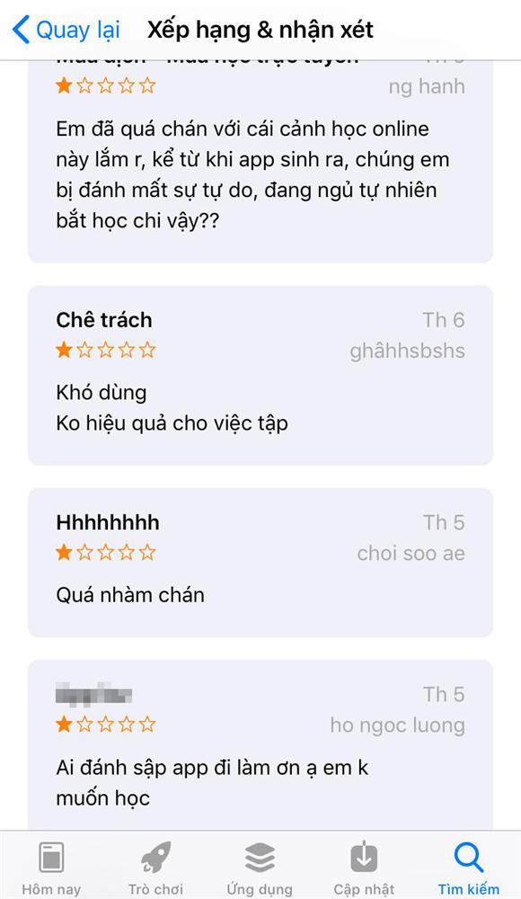 Không muốn học khi đang nghỉ dịch, học sinh kêu gọi nhau vote 1 sao để các App học online sập, người tạo ra App lên tiếng-4