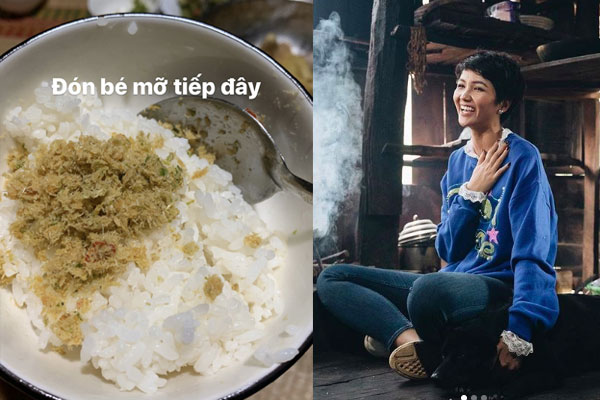 Hoa hậu HHen Niê ứa nước miếng, thấy sướng và đã khi khoe mâm cơm đãi khách ở quê-16