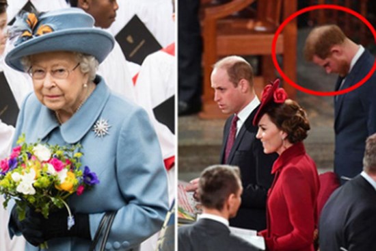 Điều ít biết đằng sau khoảnh khắc Hoàng tử Harry cúi gằm mặt còn Meghan mỉm cười hoàn hảo khi Nữ hoàng Anh xuất hiện tại buổi chia tay