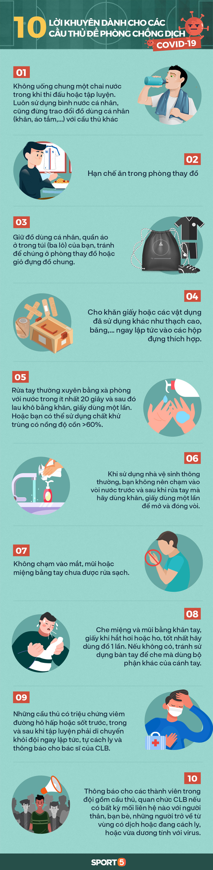 10 lời khuyên dành cho cầu thủ Việt mùa dịch Covid-19: Chú ý số 1 quan trọng nhưng không phải ai cũng lưu tâm-2