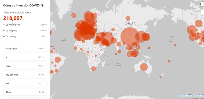 Cách theo dõi độ lây lan của dịch virus trên web-1