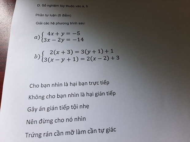 Lầy lội như giáo viên dạy Toán: Chỉ dùng một đoạn thơ cũng đủ khiến học trò sợ xanh mặt không dám quay bài-1
