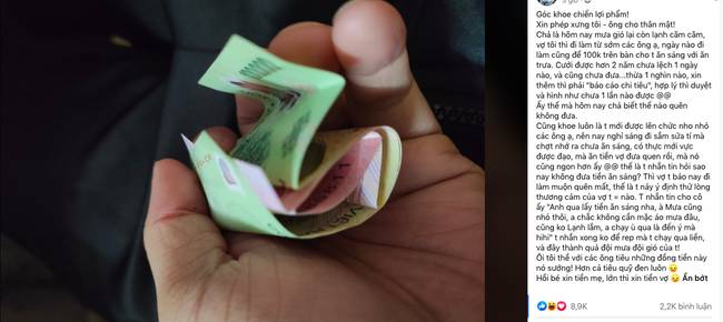 Anh chồng trẻ kết hôn 2 được năm, đều đặn 730 ngày phải đợi vợ phát tiền ăn sáng, ngờ đâu một lần vợ quên và màn giả khổ khiến anh nhận lại điều siêu bất ngờ-1