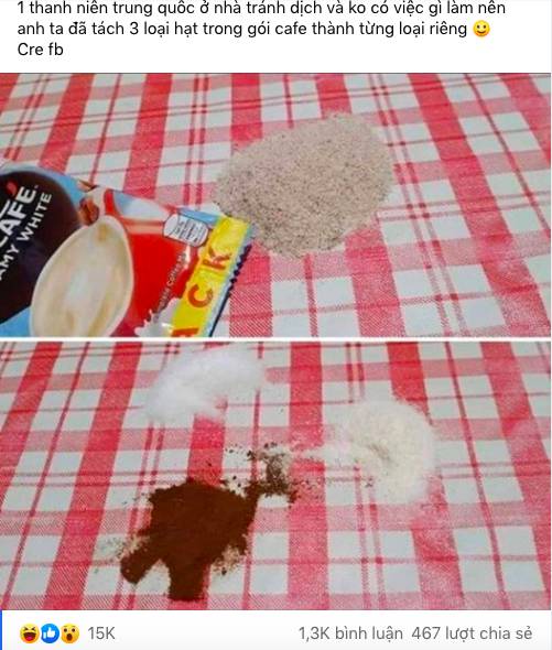 Quá chán khi phải cách ly tại nhà, anh chàng ngồi tách 3 loại hạt trong gói bột cà phê khiến dân mạng lần đầu mở rộng tầm mắt-1