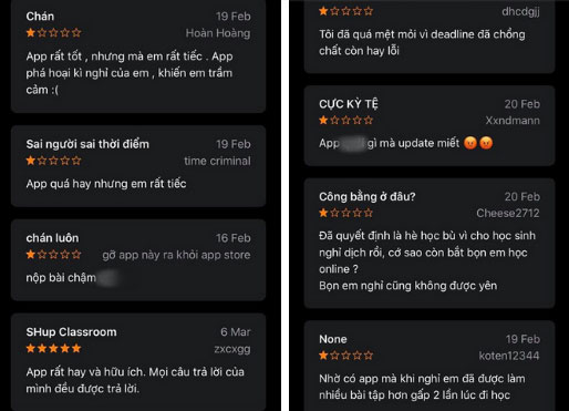 Bức xúc cảnh học trò thi nhau bình luận phản cảm, rate 1 sao để mau sập ứng dụng học tập, họp hành online Zoom-2