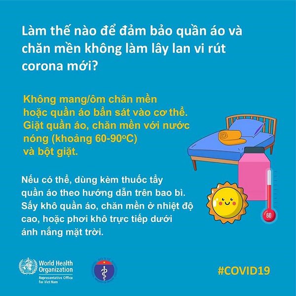 Giải đáp thắc mắc phòng COVID-19: Làm gì để quần áo, chăn màn không lây lan virus corona mới?-2