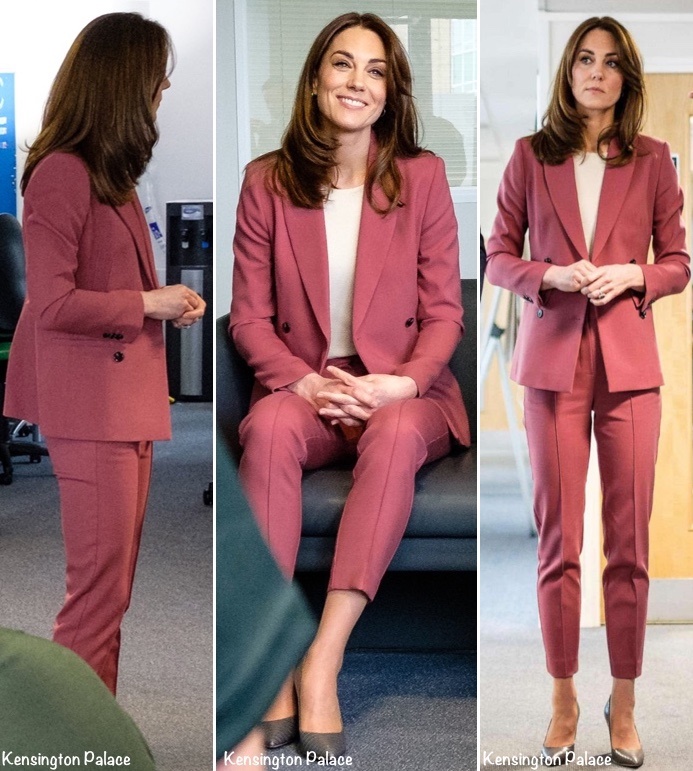 Lần đầu tiên Công nương Kate diện nguyên bộ suit, là học phá vỡ quy tắc Hoàng gia từ Meghan?-2