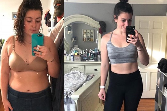 Từng nặng đến 97kg, cô nàng này lấy lại vóc dáng săn chắc thon gọn nhờ bí kíp