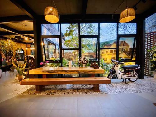 Ngôi nhà kết hợp quán cafe đẹp lạ nhờ nghệ thuật xếp gạch gây mê-6