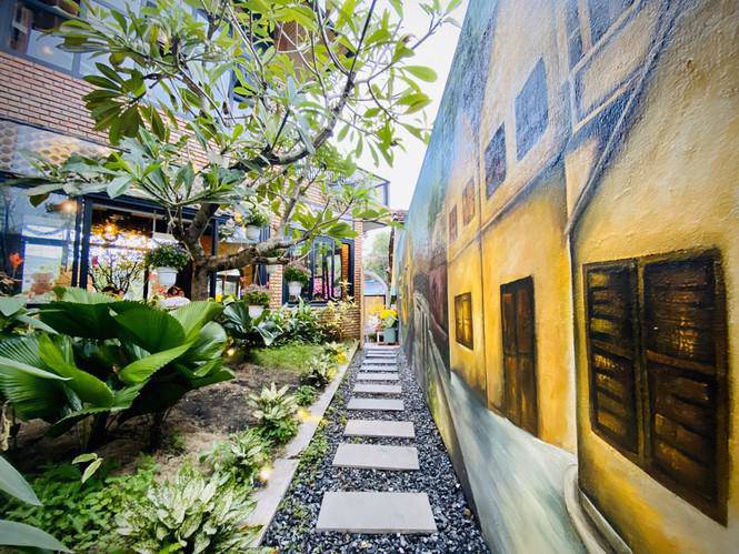 Ngôi nhà kết hợp quán cafe đẹp lạ nhờ nghệ thuật xếp gạch gây mê-8