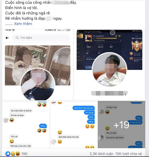 Chồng đăng đàn tố cáo vợ đã có chồng vẫn lên giường” với trai trẻ sau đó vẫn tỉnh bơ đò đưa: Có bầu em tự nuôi, em chưa muốn lấy chồng”-1