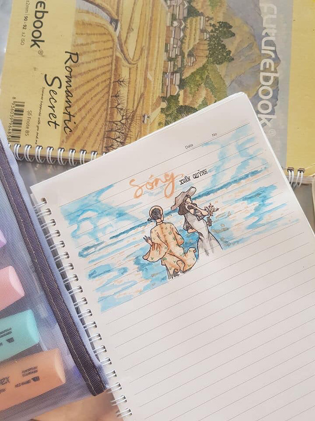 Tự vẽ tranh sương sương minh họa cho tác phẩm văn học, nam sinh khiến ai nấy sửng sốt bởi tài múa bút chẳng kém cạnh họa sĩ-1