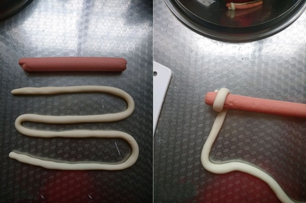 Khỏi lo sáng mai ăn gì với món bánh bao cuộn xúc xích ngon miễn chê-2