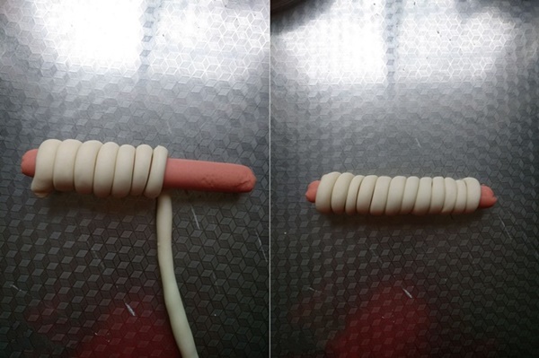 Khỏi lo sáng mai ăn gì với món bánh bao cuộn xúc xích ngon miễn chê-3