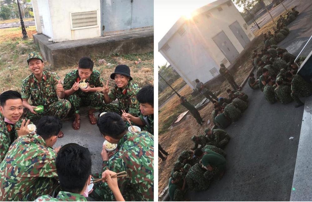 Hình ảnh bữa sáng với vài vắt mì độn toàn giá đỗ của các chiến sĩ phục vụ trong khu cách ly khiến nhiều người vô cùng cảm kích-3