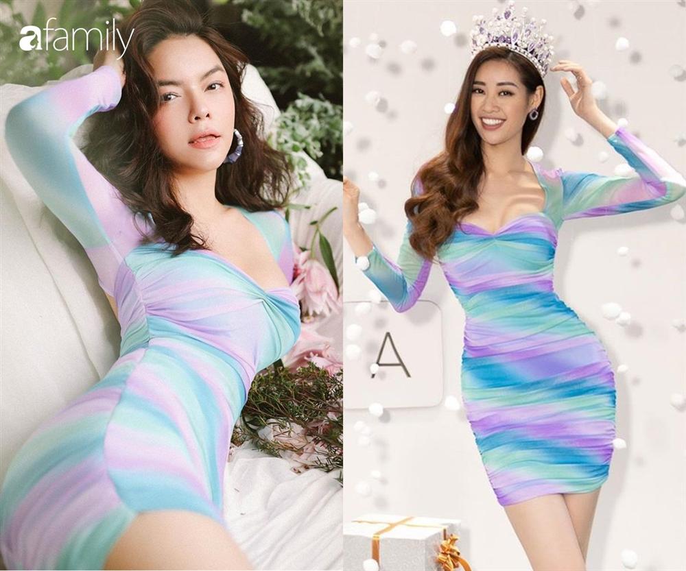 Phạm Quỳnh Anh o ép vòng 1, khoe dáng đồng hồ cát bức người khi đụng đầm với HH Khánh Vân-4