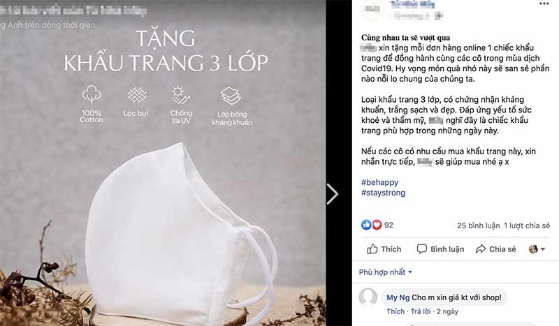 Shop thời trang cửa đóng then cài, kéo khách mua online-3