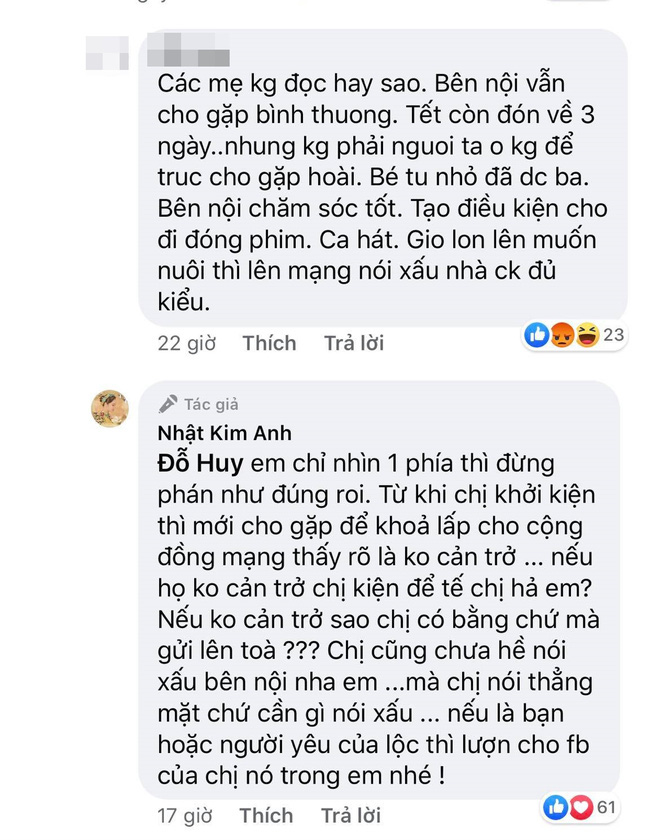 Mới bước đầu giành được quyền nuôi con, Nhật Kim Anh đã phải nổi đóa vì chuyện liên quan đến gia đình chồng cũ-1