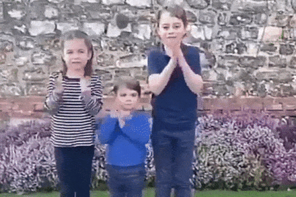 3 con nhà Công nương Kate gây sốt MXH khi xuất hiện trong đoạn video cổ vũ đội ngũ y tế chống dịch Covid-19, Hoàng tử út Louis gây bất ngờ hơn cả
