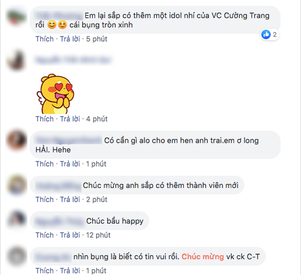 Vòng 2 lớn đến mức bạn bè thi nhau chúc mừng, còn nghi ngờ gì nữa chuyện Đàm Thu Trang mang thai sau 1 năm cưới Cường Đô La?-2