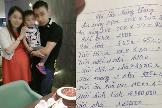 Tháng đưa vợ 15 triệu nhưng vẫn bị xin thêm, chồng nghi tiền bị