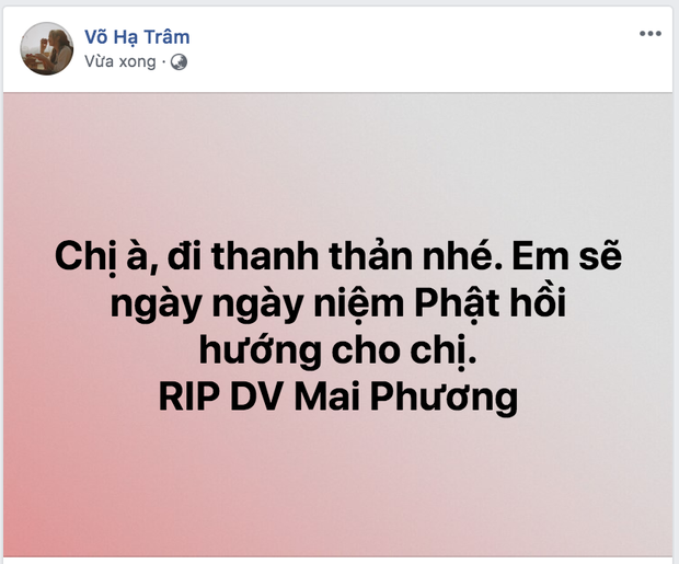 Bạn bè nghệ sĩ bàng hoàng, thương xót khi nghe tin diễn viên Mai Phương qua đời vì ung thư phổi-4