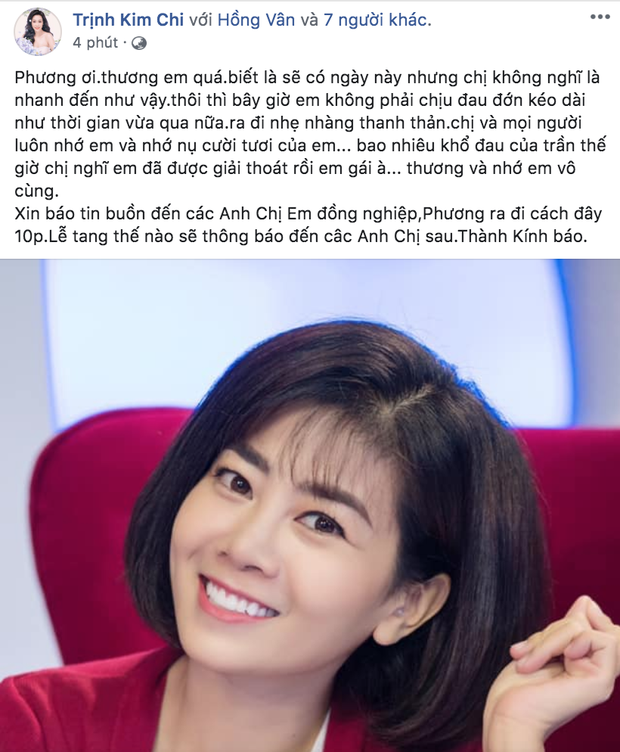 Bạn bè nghệ sĩ bàng hoàng, thương xót khi nghe tin diễn viên Mai Phương qua đời vì ung thư phổi-6