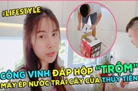 Người ta đập hộp giày hiệu, túi hiệu, nhà Thuỷ Tiên mỗi lần đập hộp toàn máy chế biến đồ ăn, thức uống