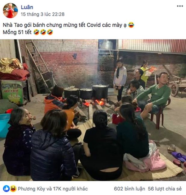 Cuối tháng 3 mà con cháu vẫn quây quần đông đủ ở nhà, nhiều gia đình rủ nhau gói bánh chưng để... đón Tết” lần hai-4