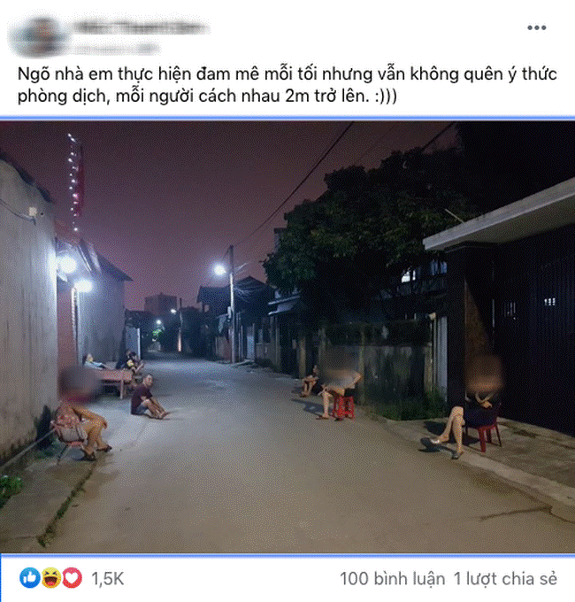 Sợ dịch nhưng vẫn muốn buôn chuyện cho đỡ buồn và đây là cách mà các cô hàng xóm vẫn đang áp dụng mỗi lần tám xuyên lục địa”-1