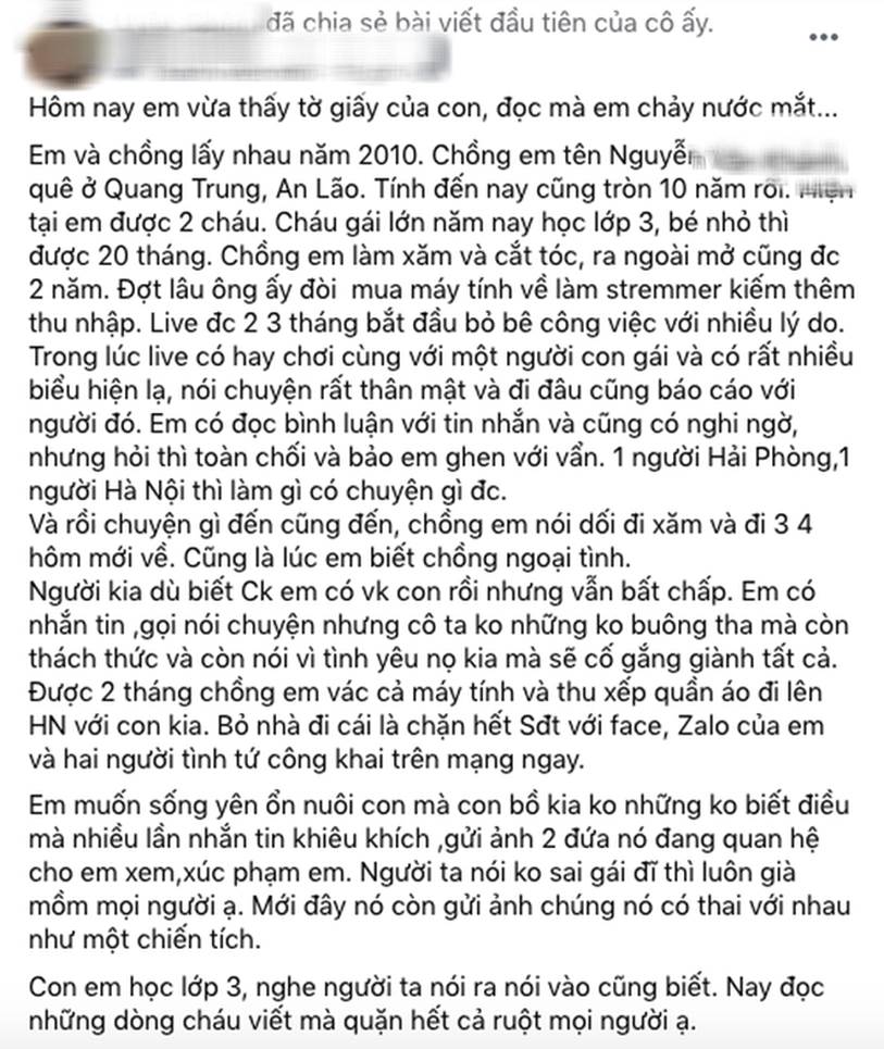 Mẹ trẻ lặng người khi đọc được dòng chữ con viết tôi rất ghét bố nhưng câu chuyện phía sau mới khiến ai nấy đều phẫn nộ-1