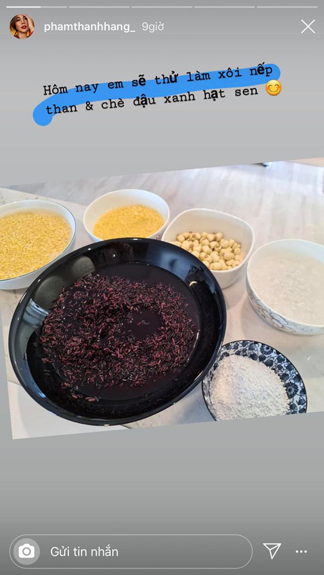 Không nhà hàng đắt đỏ, sao Vbiz tiết kiệm với mâm cơm nhà mùa dịch: Tóc Tiên nịnh chồng món ngon, Băng Di nấu bữa chỉ 50K-13