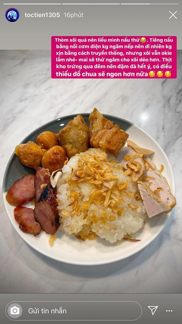 Không nhà hàng đắt đỏ, sao Vbiz tiết kiệm với mâm cơm nhà mùa dịch: Tóc Tiên nịnh chồng món ngon, Băng Di nấu bữa chỉ 50K-5