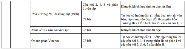 Môn Ngữ Văn lớp 12 đã được Bộ Giáo dục giảm bớt những nội dung nào?-2