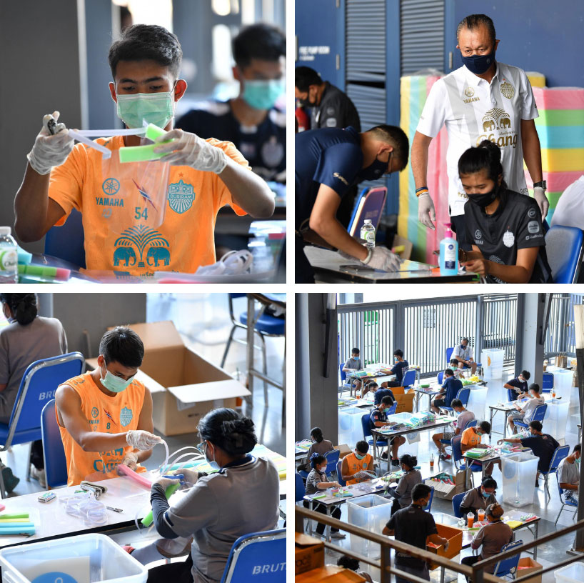 Văn Lâm làm người mẫu đại diện giúp CLB Thái Lan bán khẩu trang đặc biệt, quyên tiền chống dịch Covid-19-2