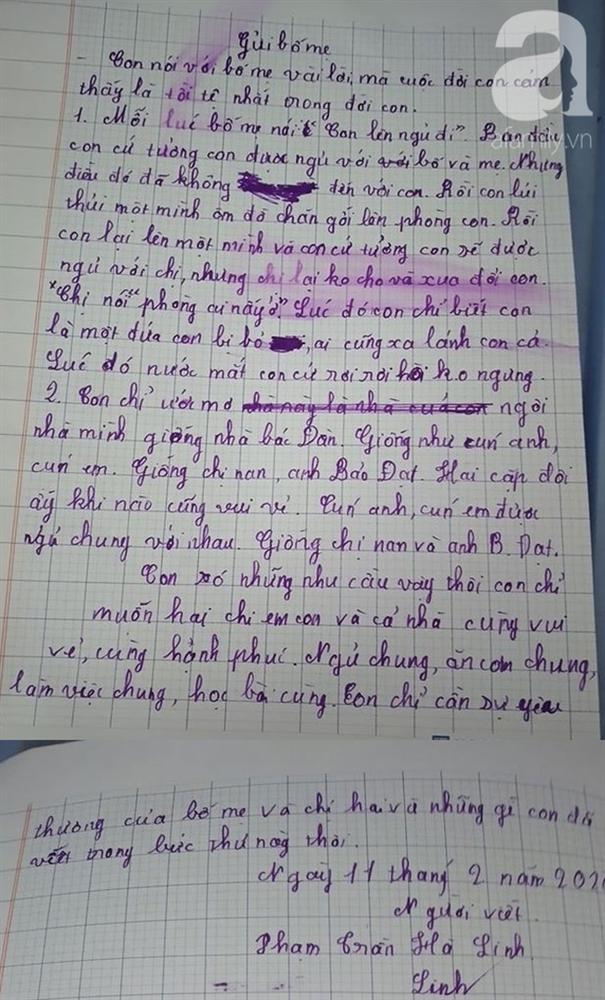 Không nhịn được cười với bức thư muốn nói vài lời viết lúc 11 giờ đêm của con gái, bố mẹ đọc xong thì giật mình thon thót-1