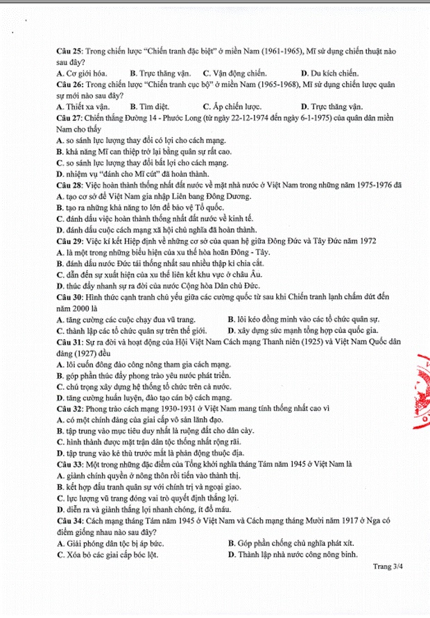 Đề thi minh họa THPT Quốc gia 2020 Tổ hợp Khoa học xã hội-3