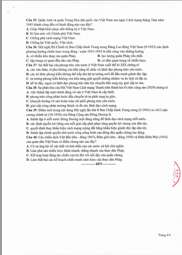 Đề thi minh họa THPT Quốc gia 2020 Tổ hợp Khoa học xã hội-4