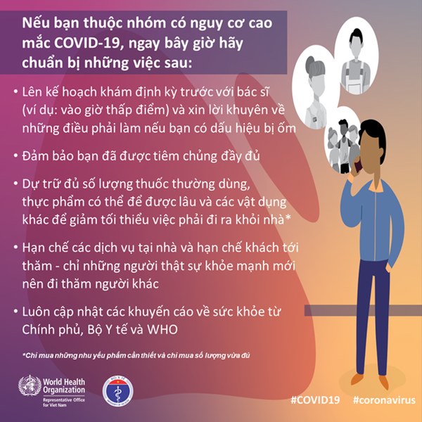 Bộ Y tế và WHO khuyến cáo: Những việc quan trọng cần phải thực hiện ngay nếu bạn thuộc nhóm nguy cơ cao nhiễm COVID-19-3