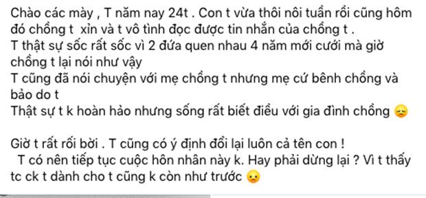 Vợ sốc nặng khi đọc được tin nhắn từ máy chồng, bí mật về ý nghĩa đằng sau cái tên chồng đặt cho con gái đầu lòng khiến cô ngã quỵ-2