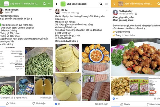 Chợ online ở chung cư nhộn nhịp trong mùa dịch Covid-19